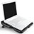 Universal Laptop Stand Notebook Holder Cooling Pad USB Fans 9 inch to 16 inch M06 for Apple MacBook Air 11 inch Black