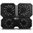 Universal Laptop Stand Notebook Holder Cooling Pad USB Fans 9 inch to 16 inch M06 for Apple MacBook Air 11 inch Black