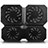 Universal Laptop Stand Notebook Holder Cooling Pad USB Fans 9 inch to 16 inch M06 for Apple MacBook Pro 13 inch (2020) Black