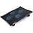 Universal Laptop Stand Notebook Holder Cooling Pad USB Fans 9 inch to 16 inch M08 for Apple MacBook Air 11 inch Black