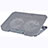 Universal Laptop Stand Notebook Holder Cooling Pad USB Fans 9 inch to 16 inch M16 for Apple MacBook Air 11 inch Silver