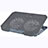 Universal Laptop Stand Notebook Holder Cooling Pad USB Fans 9 inch to 16 inch M16 for Apple MacBook Pro 13 inch (2020) Gray