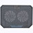 Universal Laptop Stand Notebook Holder Cooling Pad USB Fans 9 inch to 16 inch M16 for Apple MacBook Pro 13 inch (2020) Gray