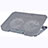 Universal Laptop Stand Notebook Holder Cooling Pad USB Fans 9 inch to 16 inch M16 for Apple MacBook Pro 13 inch Silver