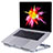 Universal Laptop Stand Notebook Holder Cooling Pad USB Fans 9 inch to 16 inch M16 for Apple MacBook Pro 13 inch Silver