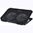 Universal Laptop Stand Notebook Holder Cooling Pad USB Fans 9 inch to 16 inch M16 for Apple MacBook Pro 15 inch Retina Black