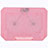 Universal Laptop Stand Notebook Holder Cooling Pad USB Fans 9 inch to 16 inch M16 for Samsung Galaxy Book Flex 15.6 NP950QCG Pink