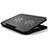 Universal Laptop Stand Notebook Holder Cooling Pad USB Fans 9 inch to 16 inch M19 for Apple MacBook 12 inch Black