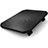 Universal Laptop Stand Notebook Holder Cooling Pad USB Fans 9 inch to 16 inch M20 for Apple MacBook 12 inch Black