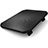 Universal Laptop Stand Notebook Holder Cooling Pad USB Fans 9 inch to 16 inch M20 for Apple MacBook Pro 15 inch Black