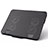 Universal Laptop Stand Notebook Holder Cooling Pad USB Fans 9 inch to 16 inch M21 for Apple MacBook 12 inch Black