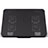 Universal Laptop Stand Notebook Holder Cooling Pad USB Fans 9 inch to 16 inch M21 for Apple MacBook Air 13 inch Black