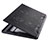 Universal Laptop Stand Notebook Holder Cooling Pad USB Fans 9 inch to 16 inch M22 for Apple MacBook 12 inch Black