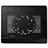 Universal Laptop Stand Notebook Holder Cooling Pad USB Fans 9 inch to 16 inch M23 for Apple MacBook 12 inch Black