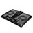 Universal Laptop Stand Notebook Holder Cooling Pad USB Fans 9 inch to 16 inch M25 for Apple MacBook Air 13 inch Black