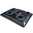 Universal Laptop Stand Notebook Holder Cooling Pad USB Fans 9 inch to 17 inch L04 for Apple MacBook Pro 15 inch Blue