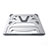 Universal Laptop Stand Notebook Holder K03 for Apple MacBook 12 inch Silver