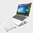 Universal Laptop Stand Notebook Holder K08 for Samsung Galaxy Book Flex 15.6 NP950QCG Silver