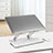 Universal Laptop Stand Notebook Holder K12 for Samsung Galaxy Book Flex 15.6 NP950QCG Silver
