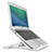 Universal Laptop Stand Notebook Holder S02 for Samsung Galaxy Book Flex 13.3 NP930QCG Silver