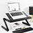 Universal Laptop Stand Notebook Holder S06 for Apple MacBook 12 inch Black