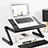 Universal Laptop Stand Notebook Holder S06 for Apple MacBook Air 13.3 inch (2018) Black