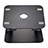 Universal Laptop Stand Notebook Holder S08 for Apple MacBook 12 inch Black