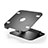 Universal Laptop Stand Notebook Holder S08 for Samsung Galaxy Book Flex 15.6 NP950QCG Black