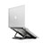 Universal Laptop Stand Notebook Holder T08 for Samsung Galaxy Book Flex 15.6 NP950QCG Black