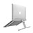 Universal Laptop Stand Notebook Holder T12 for Apple MacBook Pro 13 inch (2020) Silver