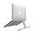Universal Laptop Stand Notebook Holder T12 for Huawei Honor MagicBook 15 Silver