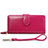 Universal Leather Wristlet Wallet Handbag Case H02 Hot Pink