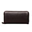 Universal Leather Wristlet Wallet Handbag Case H10 Brown