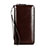Universal Leather Wristlet Wallet Handbag Case H11 Brown