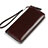 Universal Leather Wristlet Wallet Handbag Case H11 Brown