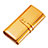 Universal Leather Wristlet Wallet Handbag Case H14 Gold