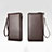 Universal Leather Wristlet Wallet Handbag Case H19 Brown