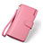 Universal Leather Wristlet Wallet Handbag Case H38 Pink