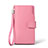 Universal Leather Wristlet Wallet Handbag Case H38 Pink