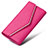 Universal Leather Wristlet Wallet Handbag Case K03 Hot Pink