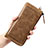 Universal Leather Wristlet Wallet Handbag Case K04 Brown