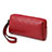 Universal Leather Wristlet Wallet Handbag Case K11 Red