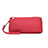 Universal Leather Wristlet Wallet Handbag Case K12 Red