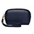 Universal Leather Wristlet Wallet Handbag Case K16 Blue