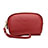 Universal Leather Wristlet Wallet Handbag Case K16 Red