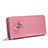 Universal Leather Wristlet Wallet Handbag Case Pink