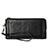 Universal Leather Wristlet Wallet Pouch Case Black