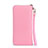 Universal Leather Wristlet Wallet Pouch Case Dancing Girl Pink