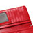 Universal Leather Wristlet Wallet Pouch Case H02 Red