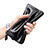 Universal Leather Wristlet Wallet Pouch Case H07 Black